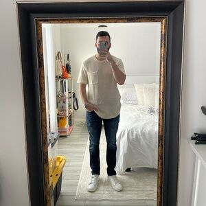 Lucky Brand Cream Knit Shirt